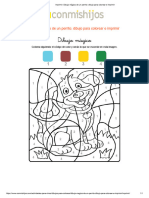 Imprimir - Dibujo Mágico de Un Perrito - Dibujo para Colorear e Imprimir