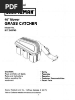 Craftsman Bagger Owners Manual