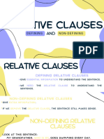 Defining and Non-Defining Relative Clauses