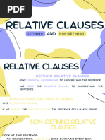 Defining and Non-Defining Relative Clauses