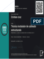 Certificado Cristian Cruz