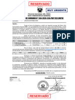 DISPOSICION DE COMANDO DESCARTE DE PRUEBA 304 Zona PTE PIEDRA