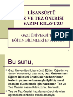 Lisansustu Tez Ve Tez Onerisi Yazim Kilavuzu 2