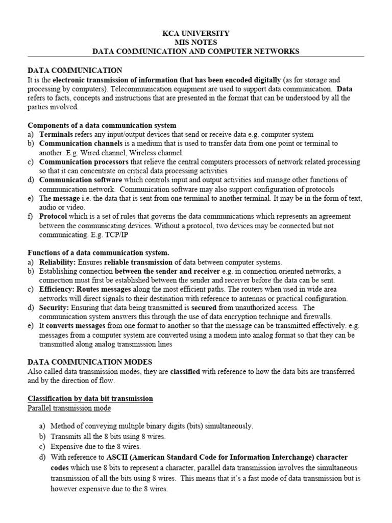 Topic 9 10 data communication and computer networks pdf network