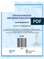 Curso Finalizado Primera Vez Auto 96071640