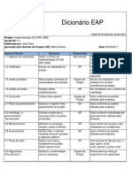 07 - Dicionario Da EAP