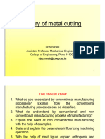 Theory of Metal Cutting