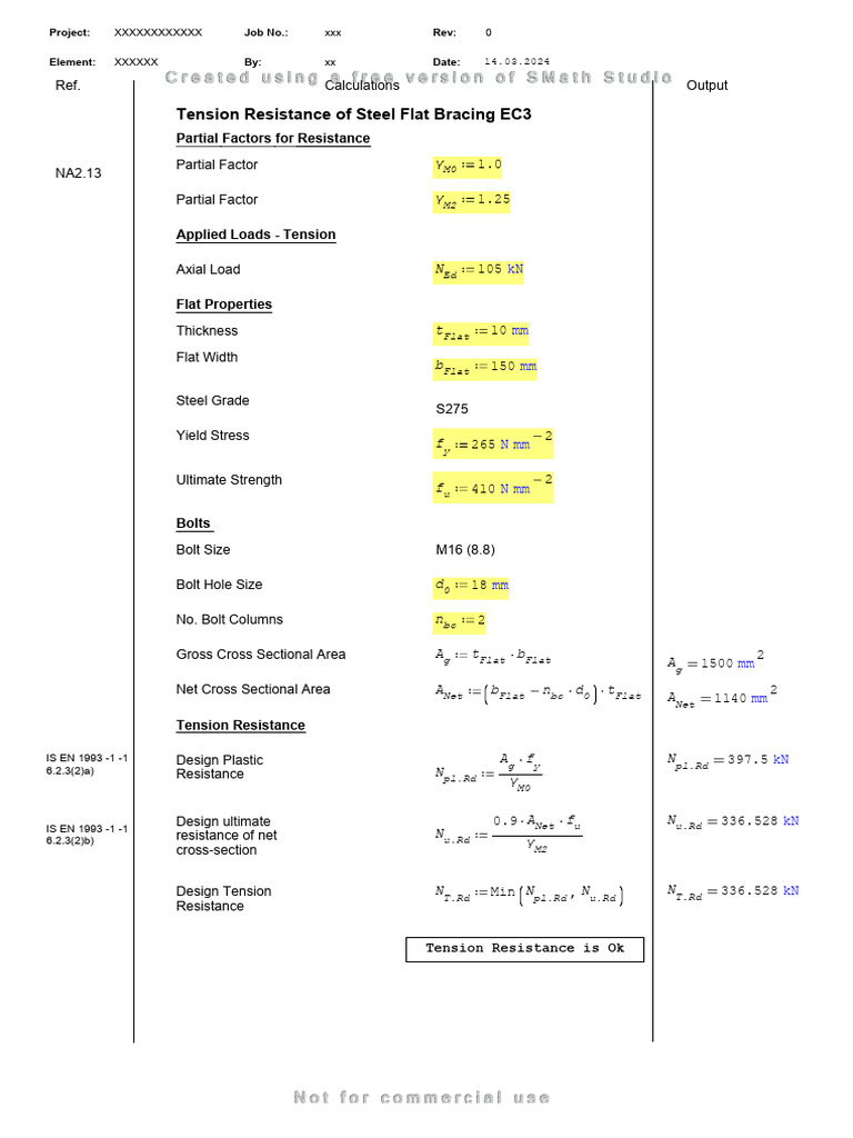 Flat Bracing Design Ec3 Pdf Screw Strength Of Materials