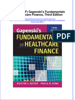 Gapenskis Fundamentals of Healthcare Finance Third Edition Full Chapter