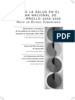 Foro Plan Nacional de Desarrollo 2000-2006