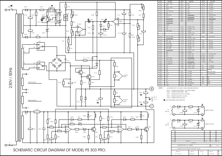 PS 303 Pro Schematic Diagram | PDF | Computer Engineering | Electrical ...