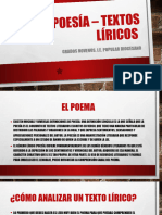 Poesía - Textos Líricos