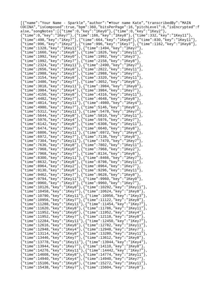 Your Name Sparkle Pdf