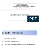 Apresentação Da Disciplina