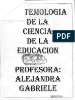 Epistemologia de Las Ciencias de La Educacion