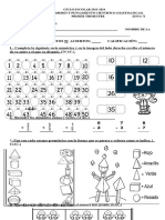 Examen de Matematicas Segundo Trimeste Primer Grado