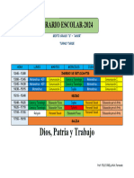 Horario Sexto Grado Amor 2024