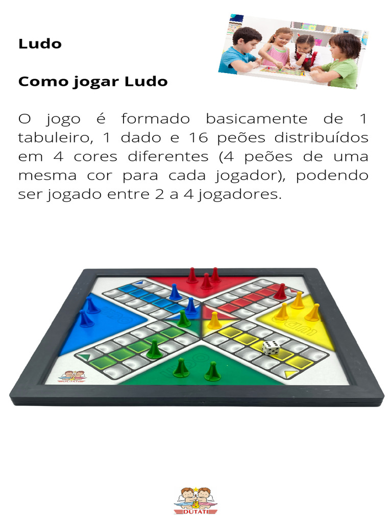 Regras Ludo | Download grátis PDF | Jogos | Jogos de tabuleiro tradicionais