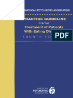 2023 the American Psychiatric Association Practice Guideline for the Treatment of Patients With Eating Disorders