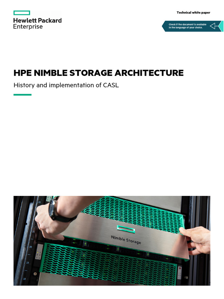 HPE Nimble Storage CASL Architecture Overview | PDF | Cache (Computing ...
