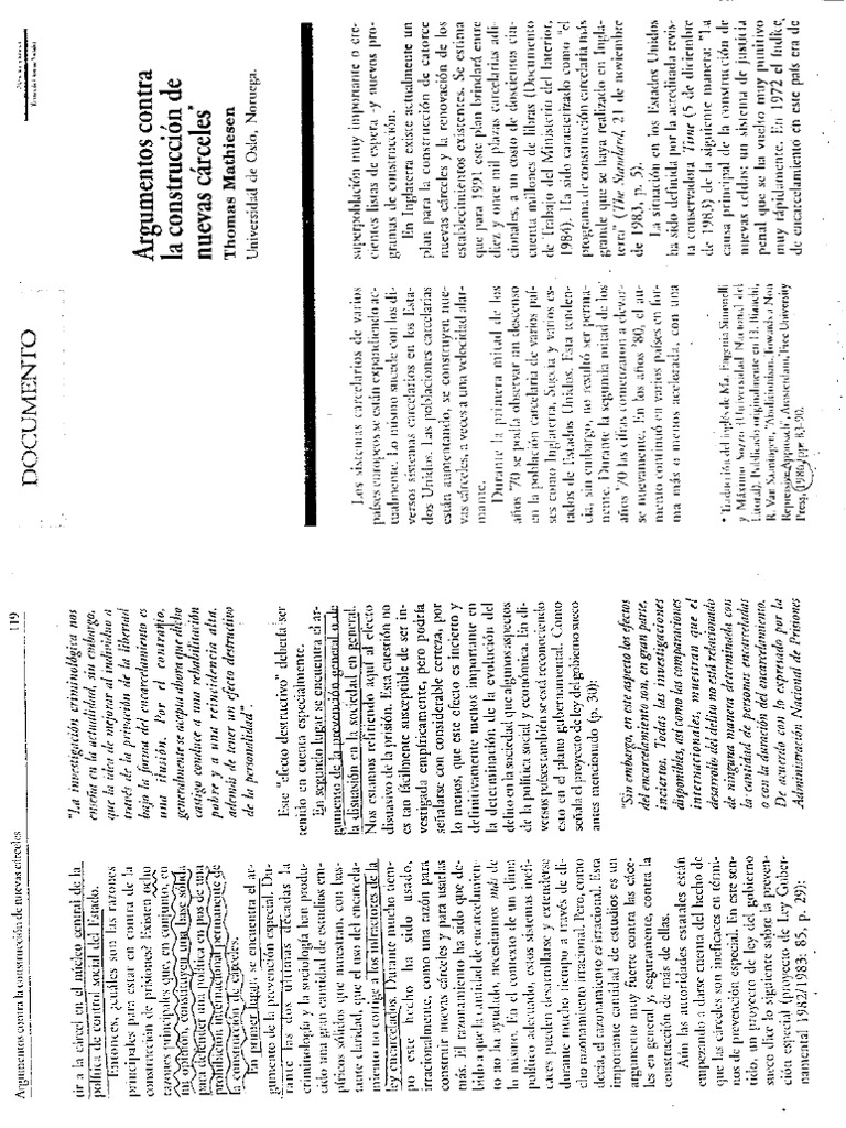 Mathiesen argumentos contra la construcci n de nuevas carceles pdf