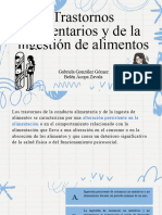 Trastornos de La Conducta Alimentaria o de La Ingestión de Alimentos