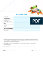 HR Green Frog Application Form