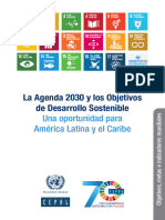 La Agenda 2030 y Los Objetivos de Deesarrollo Sontenible. Una Oportunidad para AL y El Caribe