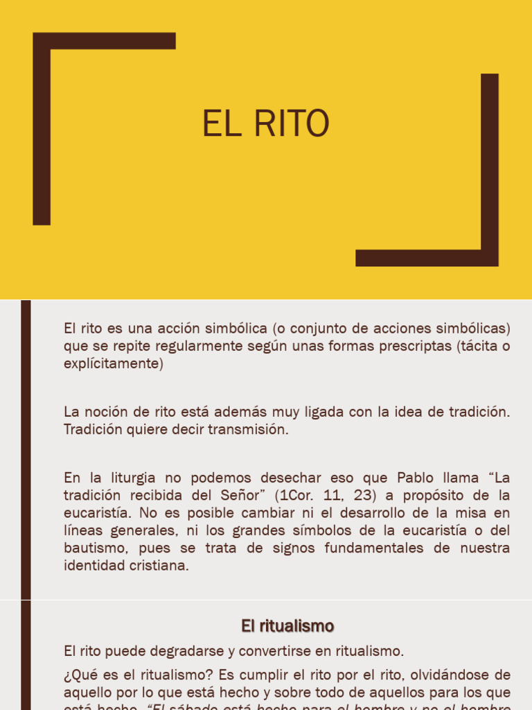 Significado y función del rito | PDF | Liturgia | eucaristía