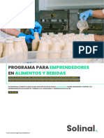 E5 Solinal - Programa para Emprendedores en Alimentos 2023