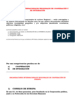 Organizaciones de Cooperacion e Integracion Europeas y Americanas