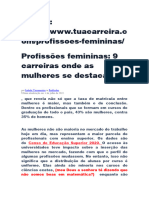 Profissões Femininas