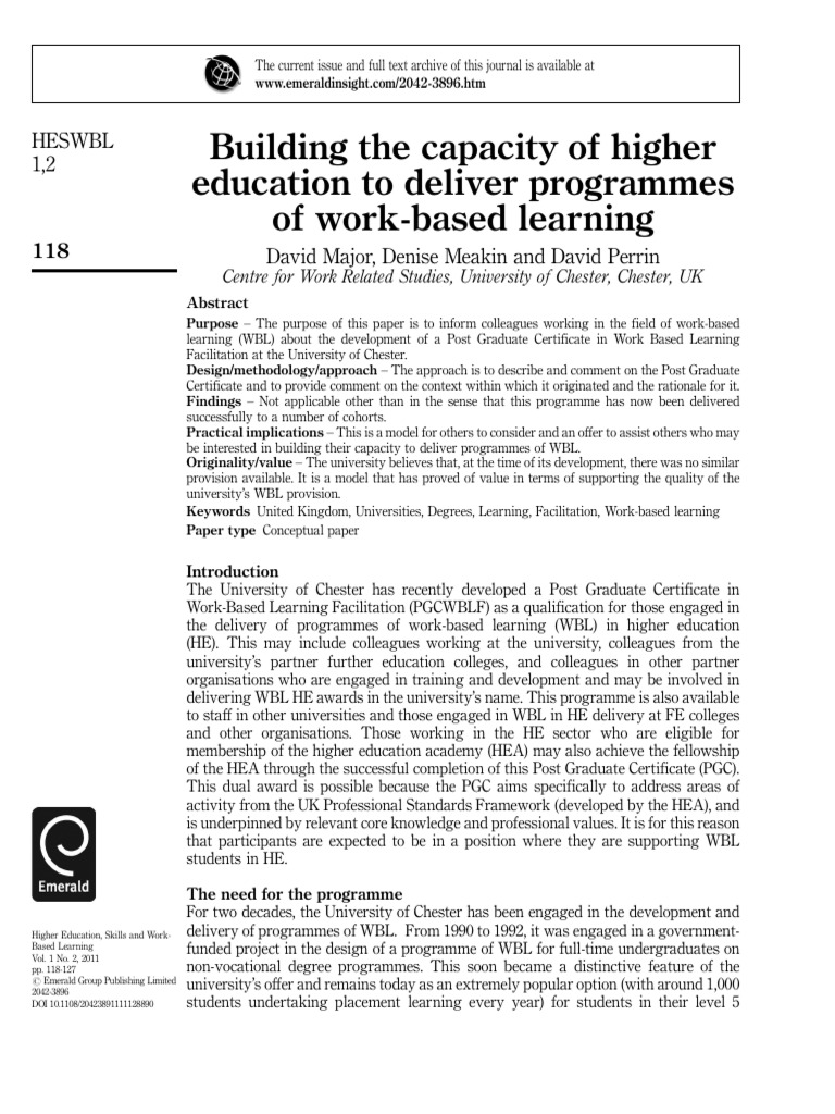 Building The | PDF | Learning | Pedagogy