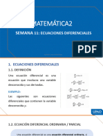 Semana 11 - Ecuaciones Diferenciales