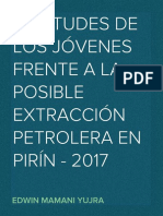 Articulo - Actitudes de Los Jóvenes Frente A La Posible Extracción Petrolera en Pirín - 2017