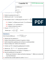 Devoir N2 Semestre 1 Maths 2eme Bac Sciences PC Word Modele - 2