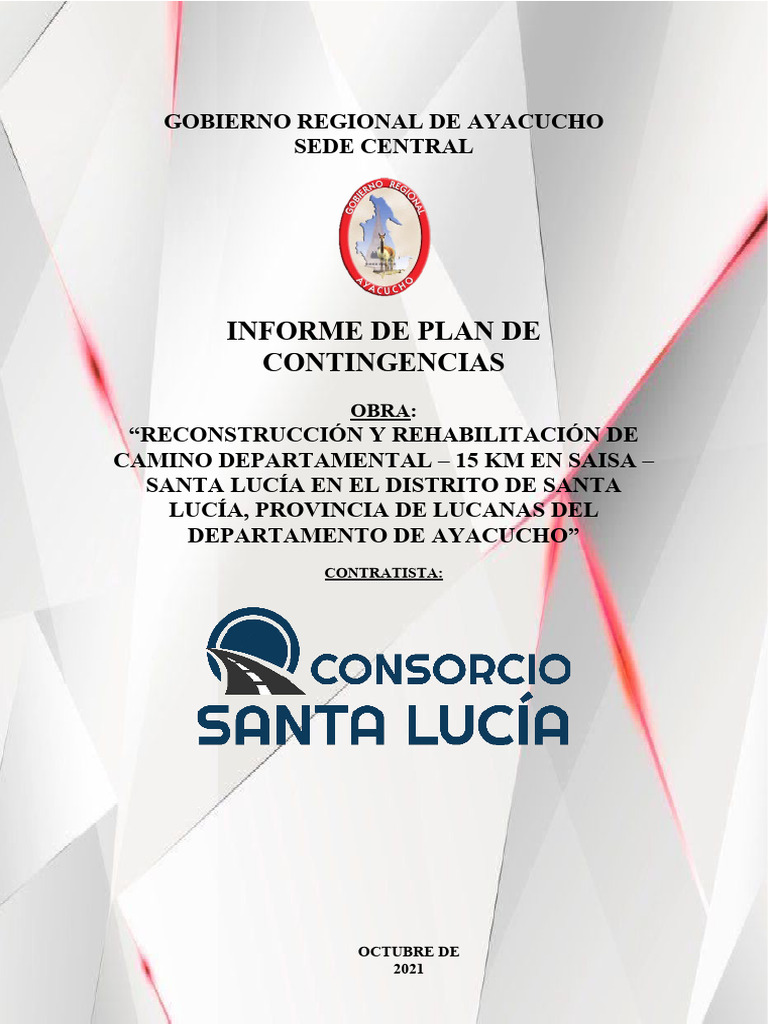 Plan de Contingencias para Emergencias en Obras | PDF | Serpiente ...