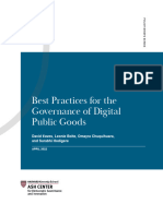 Best Practices For The Governance of Digital Public Goods