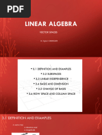 Linear Algebra VectorSpaces