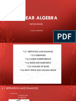 Linear Algebra VectorSpaces