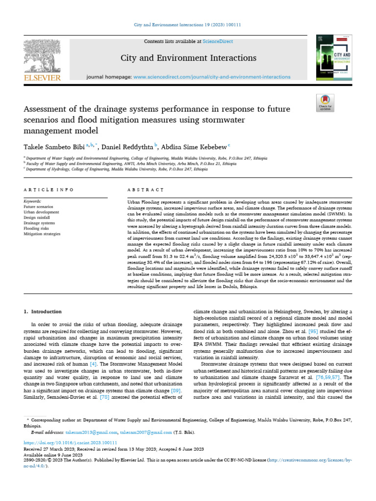 Drainage System Performance and Flooding Risks | PDF | Flood | Surface ...
