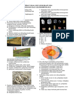 Latihan Soal Geologi Dan Geomorfologi