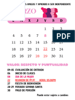 Plantilla Calendario Polaroid 2024