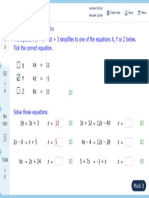 MyMaths Homework - Equations 3 Both Sideu