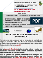 Clase Unid 2 Proyectos, Parte Financiera 3 - 2017-Ii Alumnos