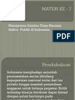 MSDM Sektor Publik Di Indonesia
