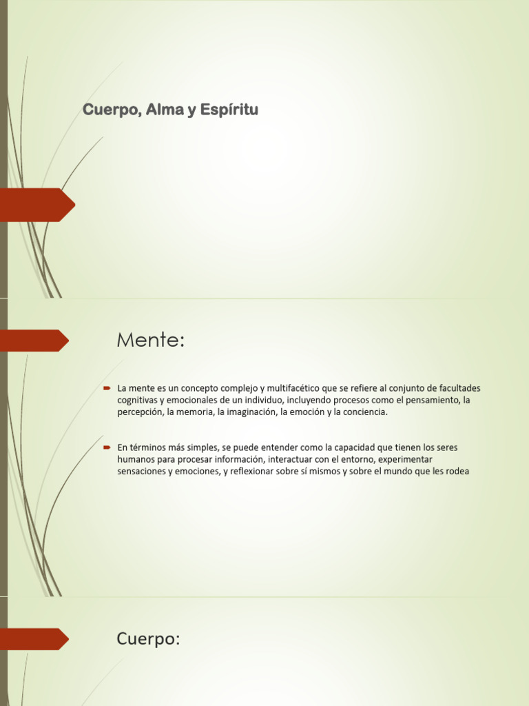 Cuerpo Alma y Espiritu | PDF | Estrés (biología) | Sistema circulatorio