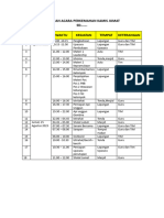 Susunan Acara Perkemahan Kamis Jumat