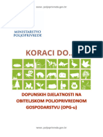 Koraci Do Dopunskih Djelatnosti Na OPG - 2020