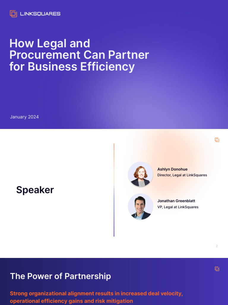 How Legal and Procurement Can Partner CLE Jan. 2024 2 PDF